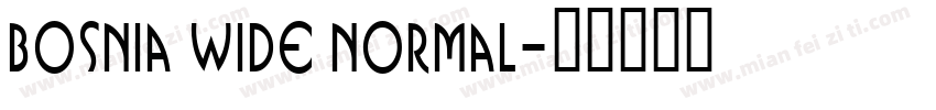Bosnia Wide Normal字体转换